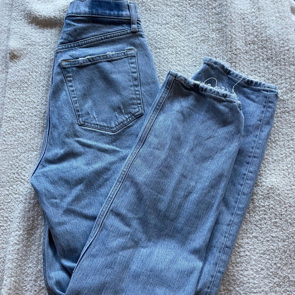 Abercrombie women’s criss cross dad jeans